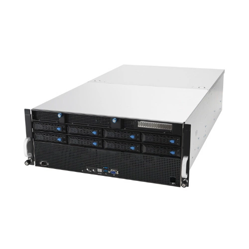 Szerver Platform ASUS 4U ESC8000A-E11-SKU1/3KW(2+2)/2PCIe/2NVMe 90SF0214-M000V0 AMD x 2 DDR4 x 32 10 x 2.5" SATA/SAS+2NVME PSU 2+2