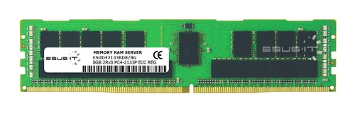 RAM memória 1x 8GB ESUS IT ECC REGISTERED DDR4 2Rx8 2133MHz PC4-17000 RDIMM | ESUD42133RD8/8G
