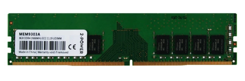 RAM memória 1x 8GB 2-POWER ECC UNBUFFERED DDR4 1Rx8 2666MHZ PC4-21300 UDIMM | MEM9303A
