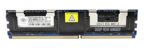 RAM memória 1x 4GB Nanya ECC FULLY BUFFERED DDR2 667MHz PC2-5300 FBDIMM | NT4GT72U4ND1BD-3C
