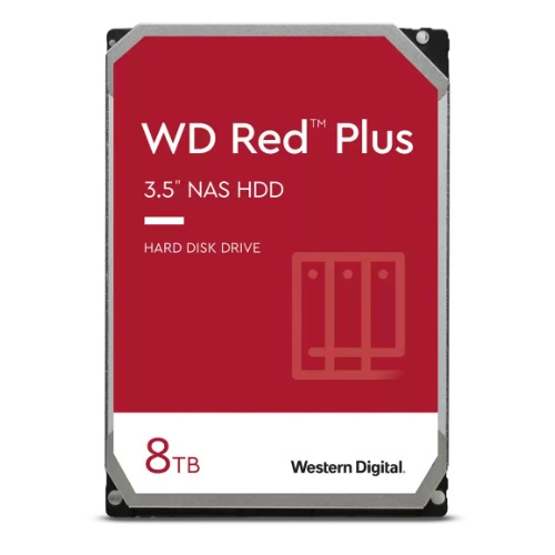 Merevlemez Western Digital  RED PLUS 3.5'' HDD 8TB 5400RPM SATA 6Gb/s 256MB | WD80EFZZ
