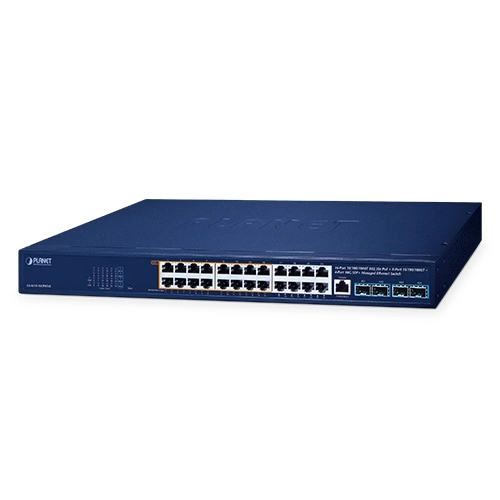 Kapcsoló Planet GS-4210-16UP8T4X 24x 1Gb 4x SFP+ 420 W PoE++