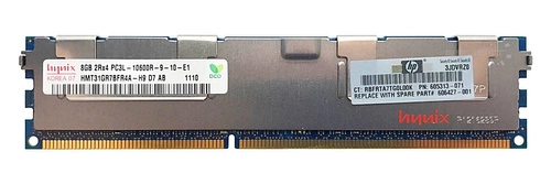 RAM memória 1x 8GB Hynix ECC REGISTERED DDR3  1333MHz PC3-10600 RDIMM | HMT31GR7BFR4A-H9
