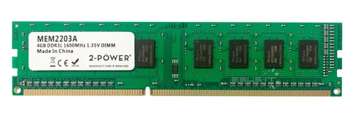 RAM memória 1x 4GB 2-POWER NON-ECC UNBUFFERED DDR3 1600MHz PC3-12800 UDIMM | MEM2203A