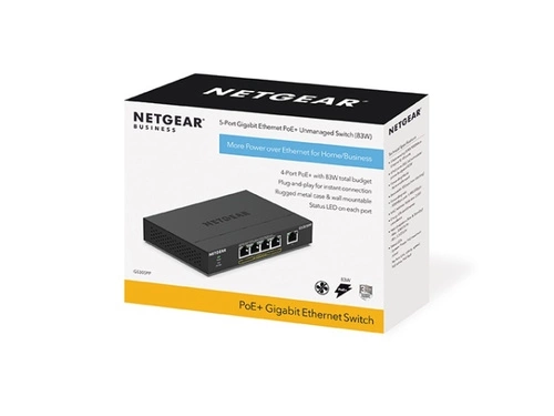 Kapcsoló Netgear GS305PP-300EUS 5x 1Gb 83 W PoE+