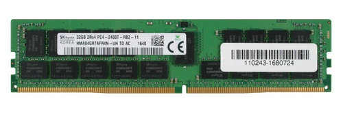 RAM memória 1x 32GB Hynix ECC REGISTERED DDR4 2Rx4 2400MHz PC4-19200 RDIMM | HMA84GR7AFR4N-UH