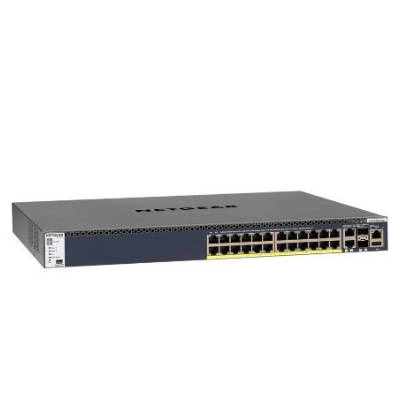 Kapcsoló Netgear GSM4328PB-100NES 24x 10/100/1000 | 2x10/100/1000/10000 2x SFP+ 630 W PoE+