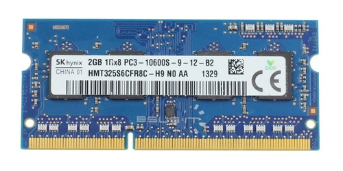 RAM memória 1x 2GB Hynix SO-DIMM DDR3 1333MHz PC3-10600 | HMT325S6CFR8C-H9