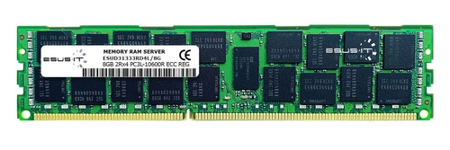 RAM memória 1x 8GB ESUS IT ECC REGISTERED DDR3 2Rx4 1333MHz PC3-10600 RDIMM | ESUD31333RD4L/8G