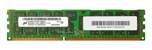 RAM memória 1x 8GB Micron ECC REGISTERED DDR3 2Rx4 1600MHz PC3-12800 RDIMM | MT36KSF1G72PZ-1G6 