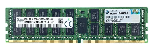 RAM memória 1x 16GB Hynix ECC REGISTERED DDR4  2133MHz PC4-17000 RDIMM | HMA42GR7AFR4N-TF