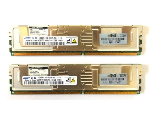 RAM memória 2x 4GB HP Proliant & Workstation DDR2 667MHz ECC FULLY BUFFERED DIMM | 397415-B21 