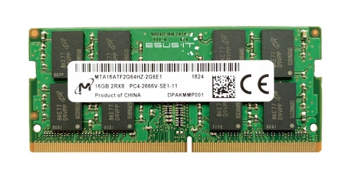 RAM memória 1x 16GB Micron SO-DIMM DDR4 2666MHZ PC4-21300 | MTA16ATF2G64HZ-2G6