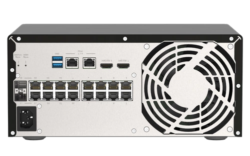 Kapcsoló QNAP QGD-3014-16PT-8G 14x 1Gb 2x RJ-45/SFP+ 140 W PoE+