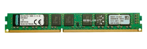 RAM memória 1x 8GB Kingston ECC UNBUFFERED DDR3 2Rx8 1333MHz PC3-10600 UDIMM | KVR13E9L/8