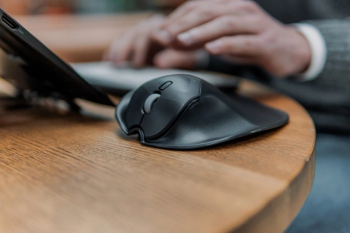 Vezeték nélküli egér Bakker Elkuizen HandshoeMouse Shift Bluetooth BNEPS210RLW