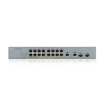 Kapcsoló Zyxel GS1350-18HP-EU0101F 16x 1Gb 2x RJ-45/SFP combo ports 250W PoE+