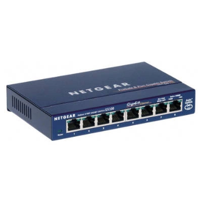 Kapcsoló Netgear GS108GE | 192 kB | 16 Gb/s | 8x Ethernet Port