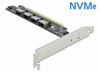 Delock Kártya PCI Express x16 do 4 x SFF-8654 4i NVMe - Bifurcation |  89030