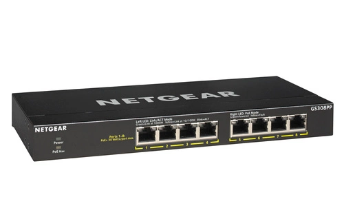 Kapcsoló Netgear GS308PP-100EUS 8x 1Gb 83 W PoE+