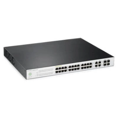 Kapcsoló Zyxel NSW100-28P-EU0101F 24x RJ-45 10/100/1000 Mbps 4x RJ-45/SFP 375 W PoE+