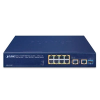 Kapcsoló Planet GSD-1121XP 8x 1Gb | 2x 2.5Gb 1x SFP+ 120 W PoE+