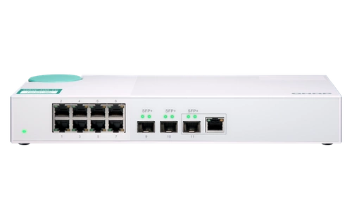 Kapcsoló QNAP QSW-308-1C 8x RJ-45 10/100/1000 Mbps 1x RJ-45/SFP+ 2x SFP+ 