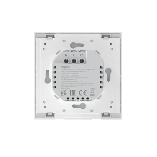 Intelligens kapcsoló Aqara Smart Wall Switch H1 EU (With Neutral) | WS-EUK03