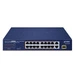 Kapcsoló Planet FGSD-1821P 16x 100Mb | 1x 1Gb 1x RJ-45/SFP 185 W PoE+