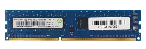 RAM memória 1x 4GB Ramaxel NON-ECC UNBUFFERED DDR3 1600MHz PC3-12800 UDIMM | RMR5030EF68F9W