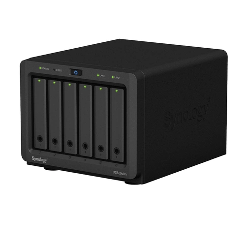 NAS-kiszolgáló Synology DS620slim 6x SSD | HDD SATA 2GB RAM