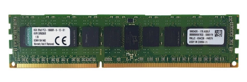 RAM memória 1x 8GB Kingston ECC REGISTERED DDR3  1333MHz PC3-10600 RDIMM | KVR13R9D8/8