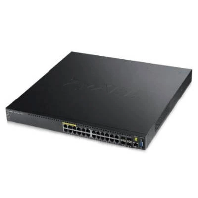 Kapcsoló Zyxel XGS3700-24HP-ZZ0101F 24x RJ-45 10/100/1000 Mbps 4x SFP+ 534 W PoE