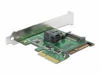 Delock Kártya PCI Express x4 U.2 NVMe 1x SFF-8643 + 1x SFF-8639 | 89922