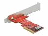 Delock Kártya PCI Express 1x OCuLink SFF-8612 low profile | 90482