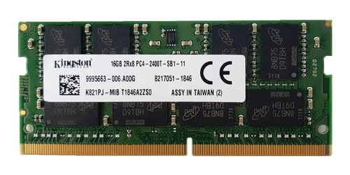 RAM memória 1x 16GB Kingston SO-DIMM DDR4 2400MHz PC4-19200 | K821PJ-MIB