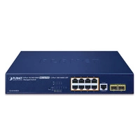Kapcsoló Planet GS-4210-8P2S 8x 1Gb 2x SFP 140 W PoE+