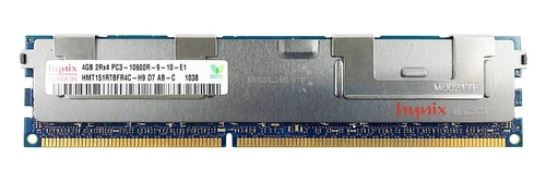 RAM memória 1x 4GB Hynix ECC REGISTERED DDR3  1333MHz PC3-10600 RDIMM | HMT151R7BFR4C-H9
