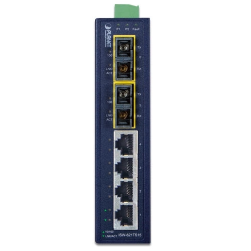 Kapcsoló Planet ISW-621TS15 4x 100Mb 2x 100Mbps SFP