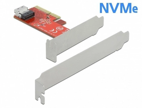 Delock Kártya PCI Express x4 1x SFF-8654 4i NVMe | 90483