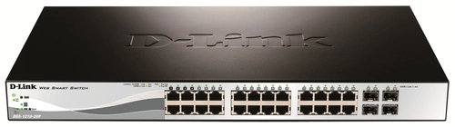 Kapcsoló D-Link DGS-1210-28P/E 24x 1Gb 4x RJ-45/SFP 193 W PoE+