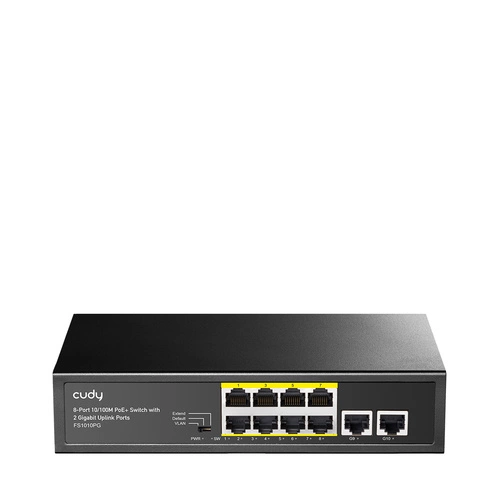 Kapcsoló Cudy FS1010P 10x 100Mb 120 W PoE+