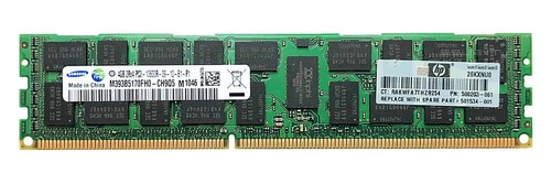 RAM memória 1x 4GB Samsung ECC REGISTERED DDR3 2Rx4 1333MHz PC3-10600 RDIMM | M393B5170FH0-CH9