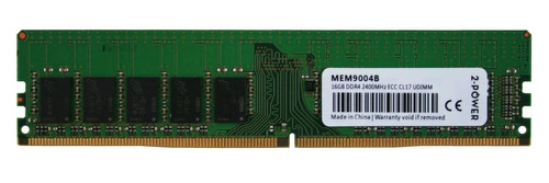 RAM memória 1x 16GB 2-POWER ECC UNBUFFERED DDR4 2Rx8 2400MHz PC4-19200 UDIMM | MEM9004B