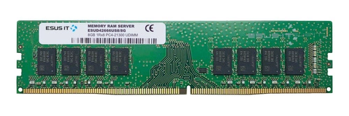 RAM memória 1x 8GB ESUS IT NON-ECC UNBUFFERED DDR4 2666MHZ PC4-21300 UDIMM | ESUD42666US8/8G