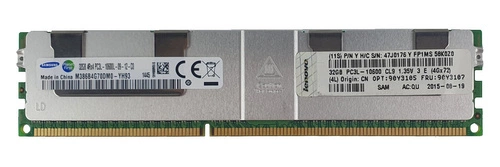RAM memória 1x 32GB Samsung ECC LOAD REDUCED DDR3  1333MHz PC3-10600 LRDIMM | M386B4G70DM0-YH9