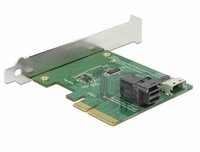 Delock Kártya PCI Express x4 U.2 NVMe do 1x SFF-8654 4i + 1x SFF-8643 | 89923
