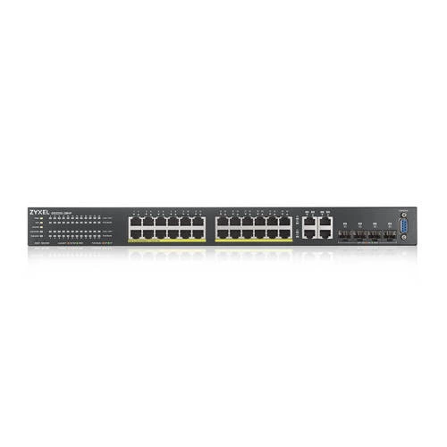 Kapcsoló Zyxel GS2220-28HP-EU0101F 24x 1Gb 4x RJ-45/SFP combo ports 375W PoE+