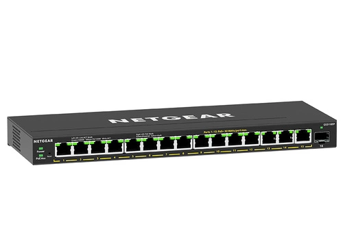 Kapcsoló Netgear GS316EP-100PES 15x 1Gb 1x SFP 180 W PoE+
