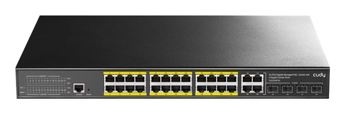 Kapcsoló Cudy GS2028PS4-400W 24x 1Gb 4x RJ-45/SFP 400 W PoE+